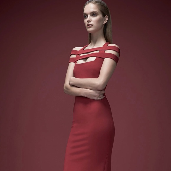 Cushnie Et Ochs Veda Jersey Sheath Dress Reg $1695 - Picture 3 of 8